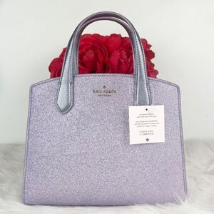 NWT kate spade shimmer lilac satchel